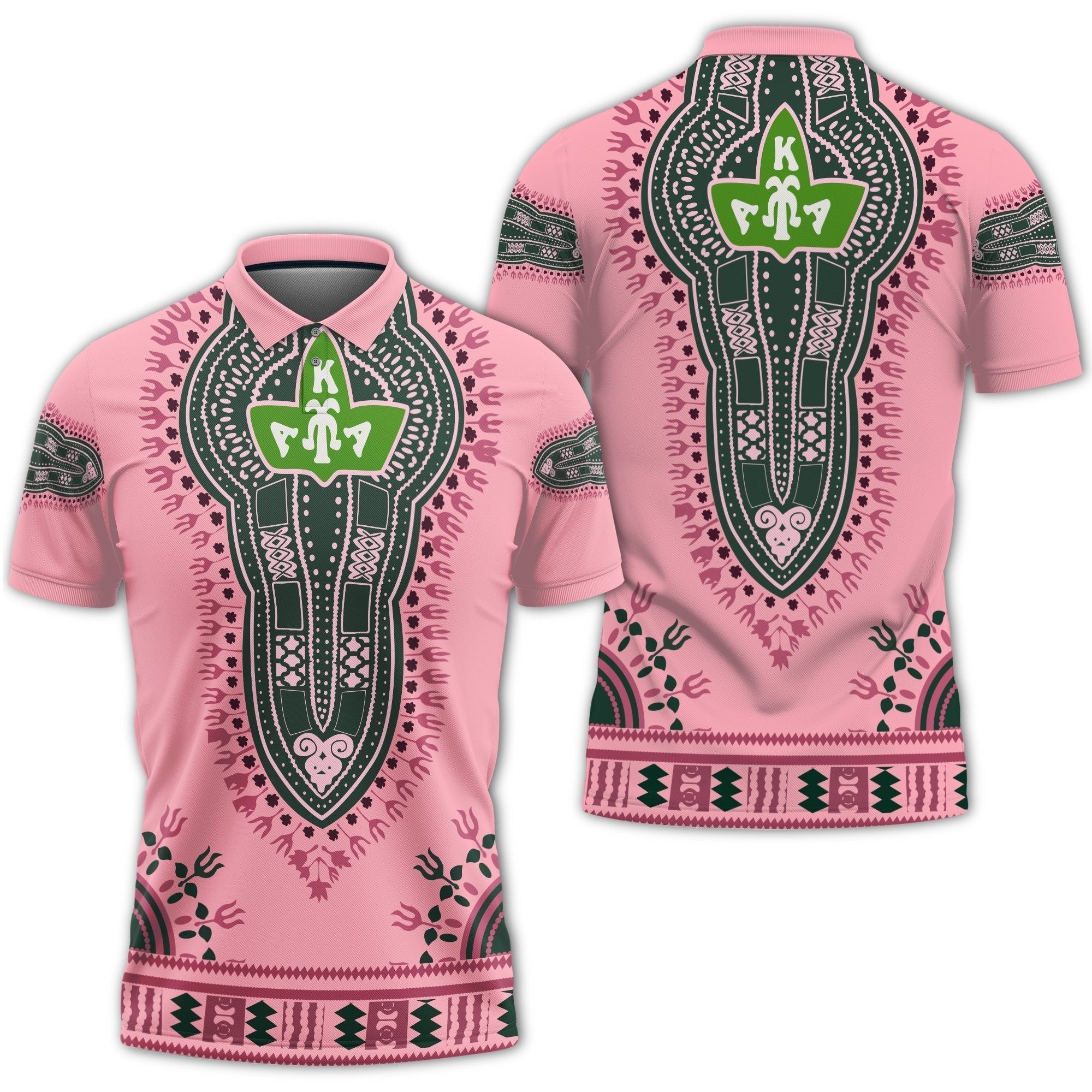 Alpha Kappa Alpha Dashiki Polo Shirt