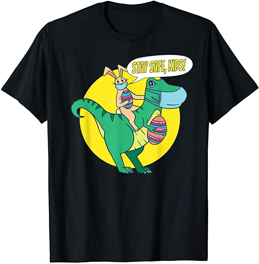 2021 Happy Eastrawr T Rex Dinosaur Easter Bunny egg shirt T-Shirt