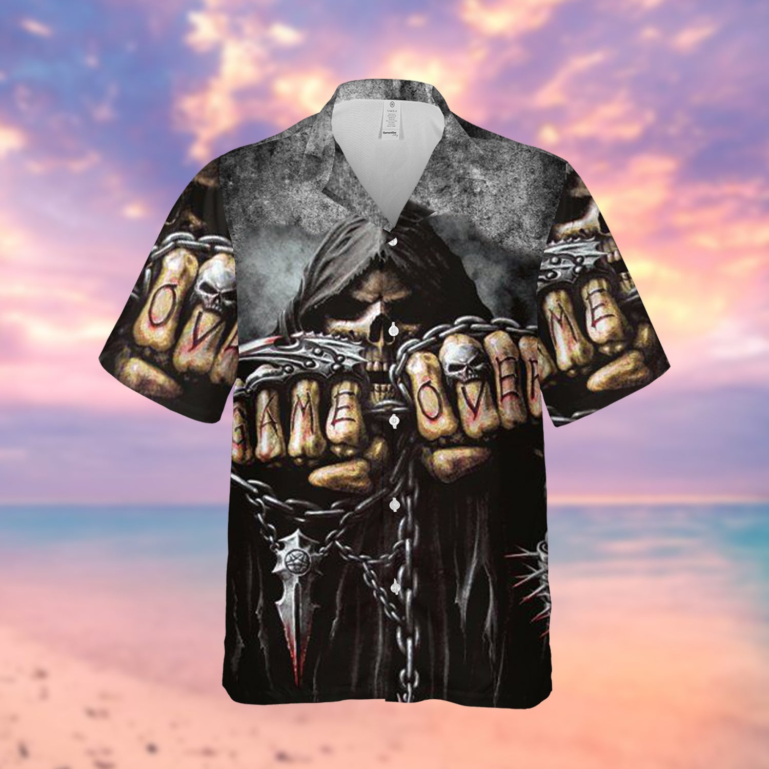 Skull Game Over Hawaii Lover Hawaii Shirt For Men Women Ha13716