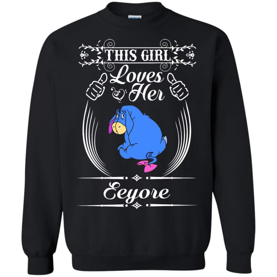 AGR Winnie The Pooh This Girl Loves Her Eeyore Sweatshirt