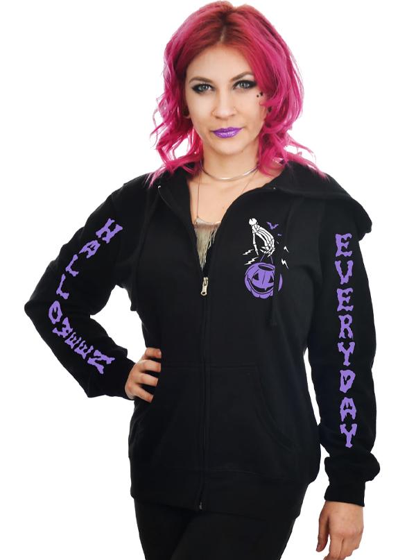 Women’S Halloween Everyday Zip Hoodie By Too Fast