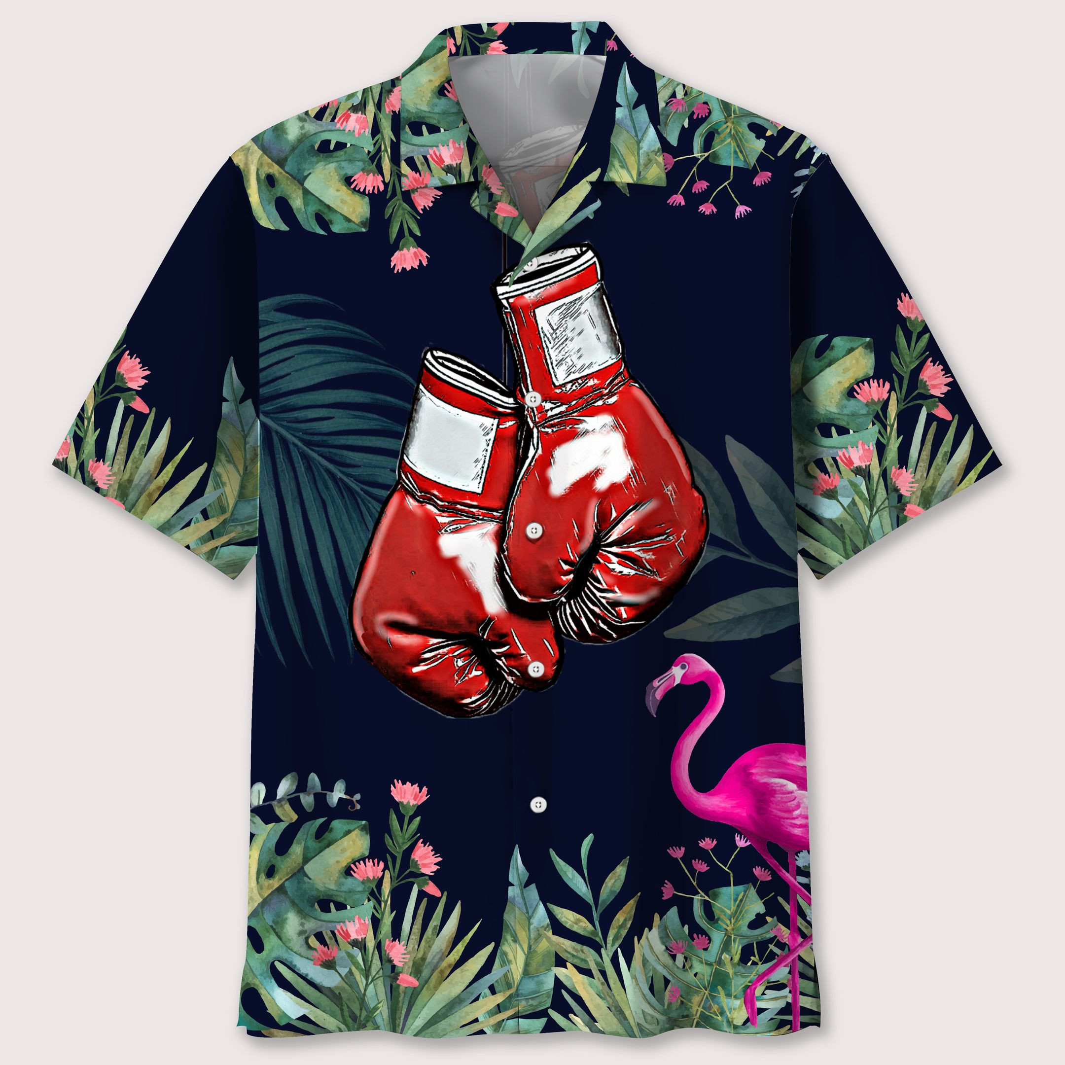 Boxing Tropical Leaf Hawaiian Shirt Ha47323