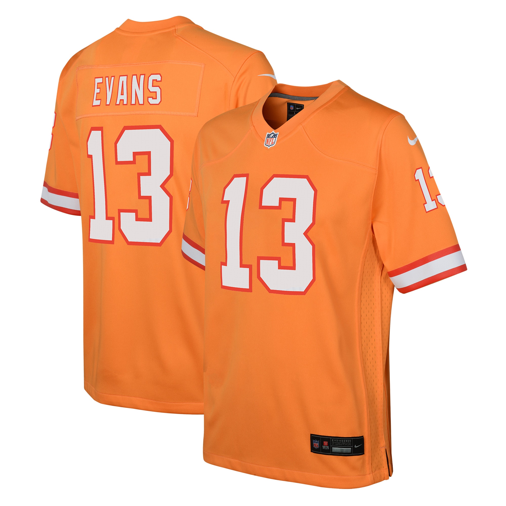 Youth Tampa Bay Buccaneers Mike Evans Orange Game Jersey