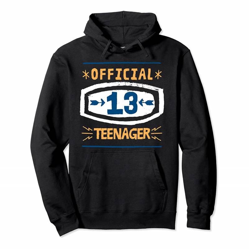 13th Birthday Official Teenager Gifts for Hip-Hop Boys Girls Pullover Hoodie