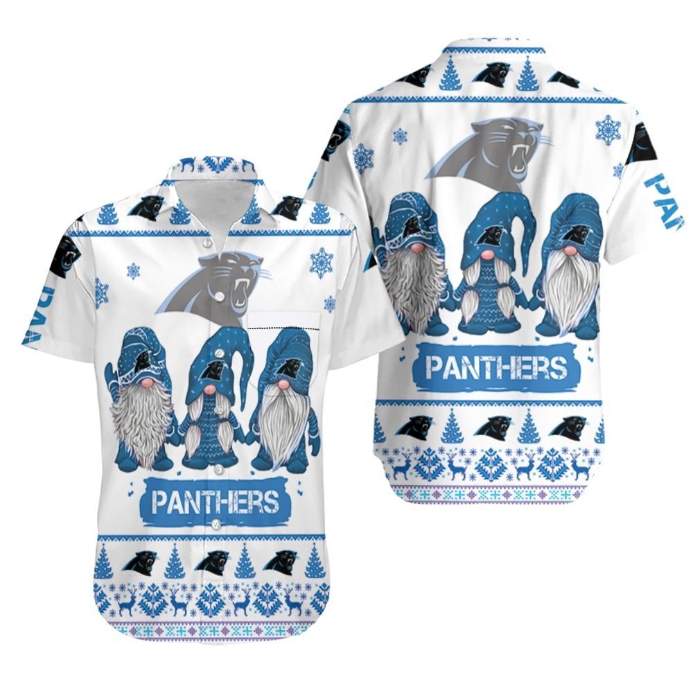 Christmas Gnomes Carolina Panthers Ugly Sweatshirt Hawaii Shirt Ha70855