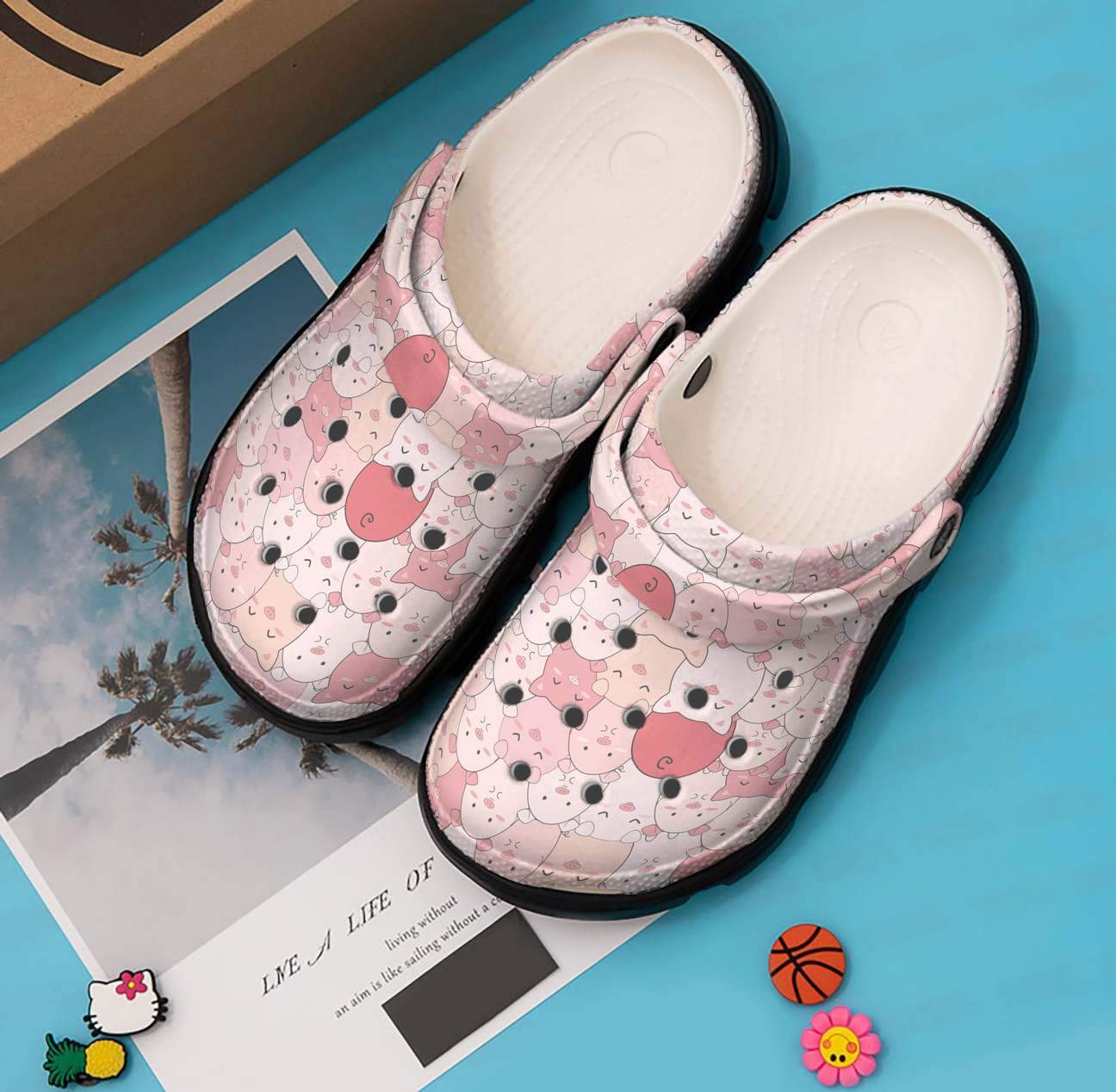 Pig Personalized Clog, Custom Name, Text, Color, Number Fashion Style For Women, Men, Kid, Print 3D Pig Pattern