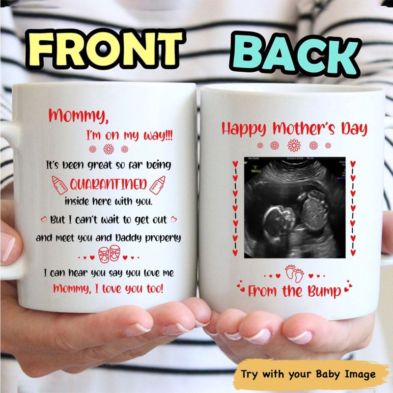 Personalized Ultrasound Custom Mug – Mother’S Day Gift For Mommy To Be