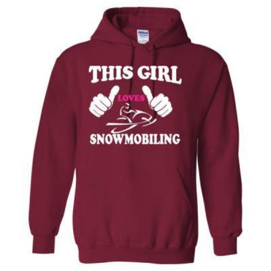 AGR This Girl Loves Snowmobiling – Heavy Blend™ Hooded Sweatshirt