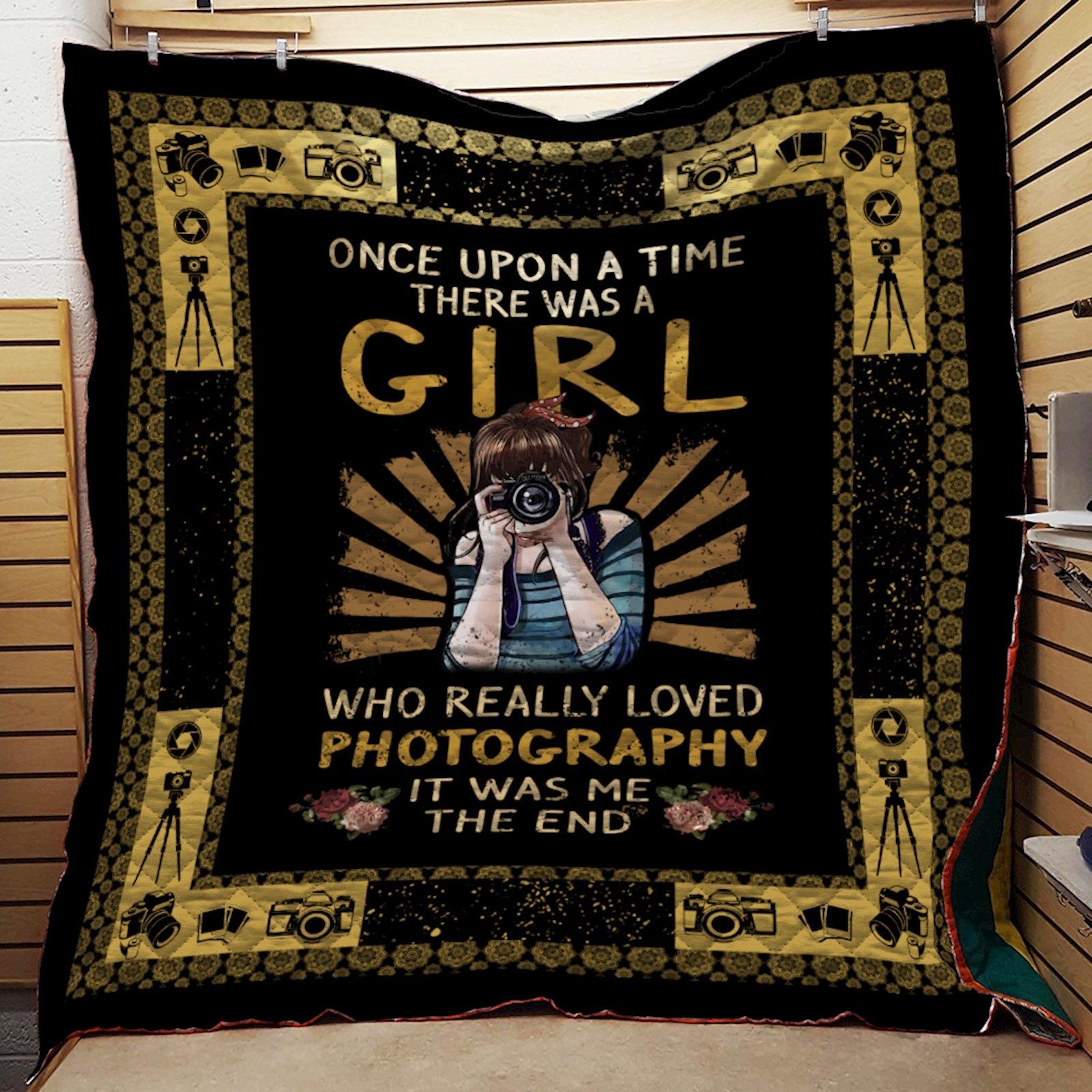 Camera Girl 3D Quilt Blanket 1415