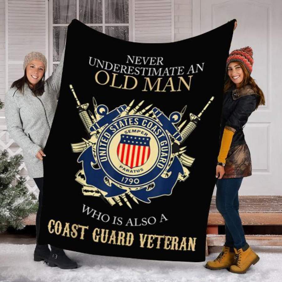 Customs Blanket U.S Coast Guard Veteran Blanket – Fleece Blanket