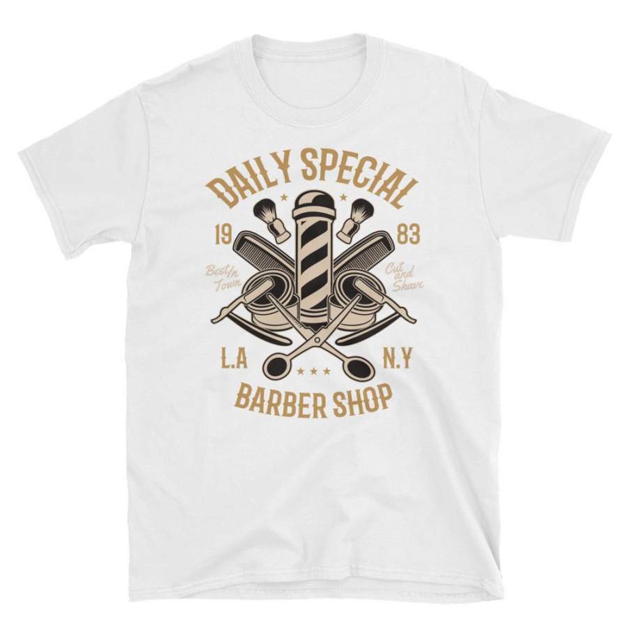 Daily Special Barber Shop Vintage Poster T-Shirt