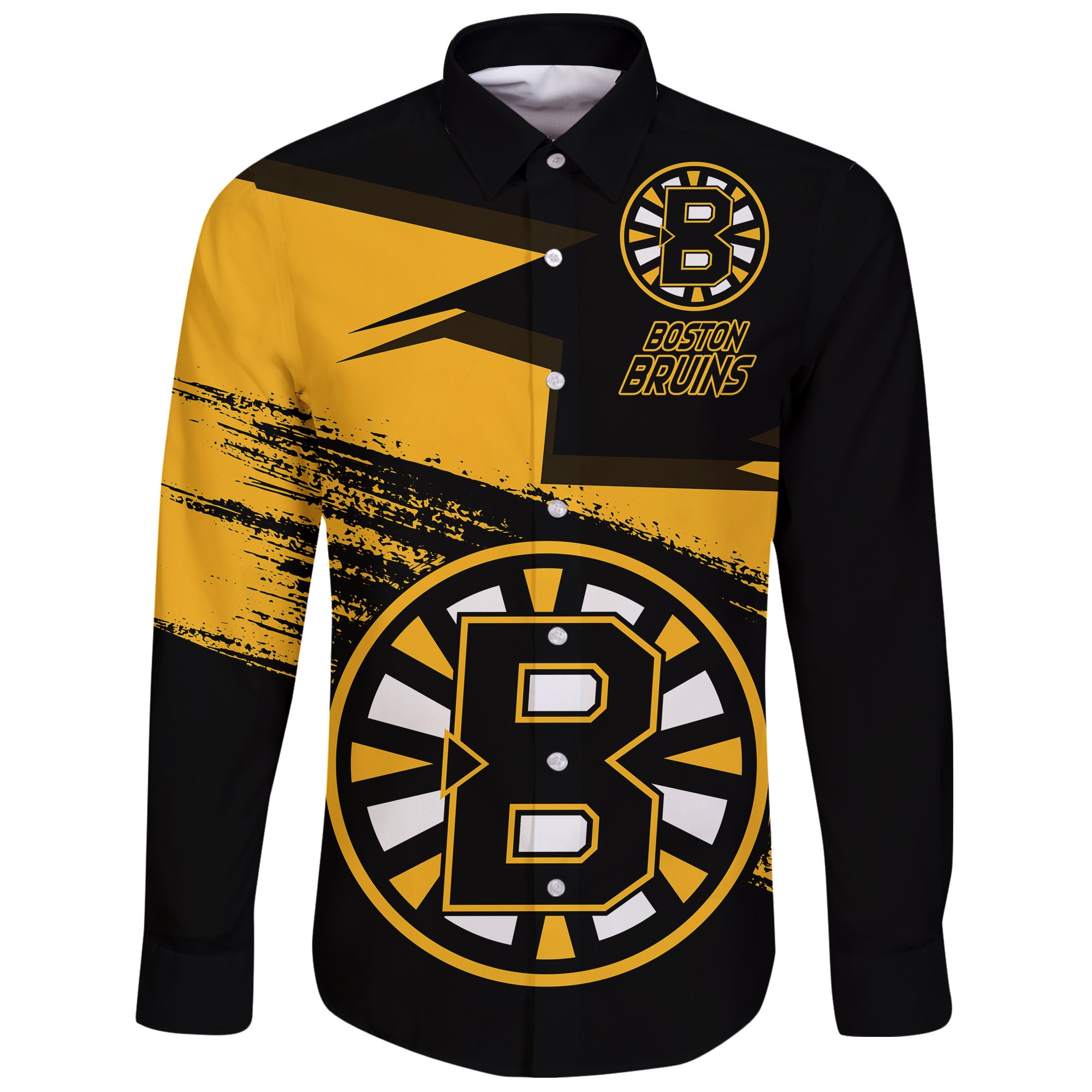 Boston Bruins Long Sleeve Button Shirt A27