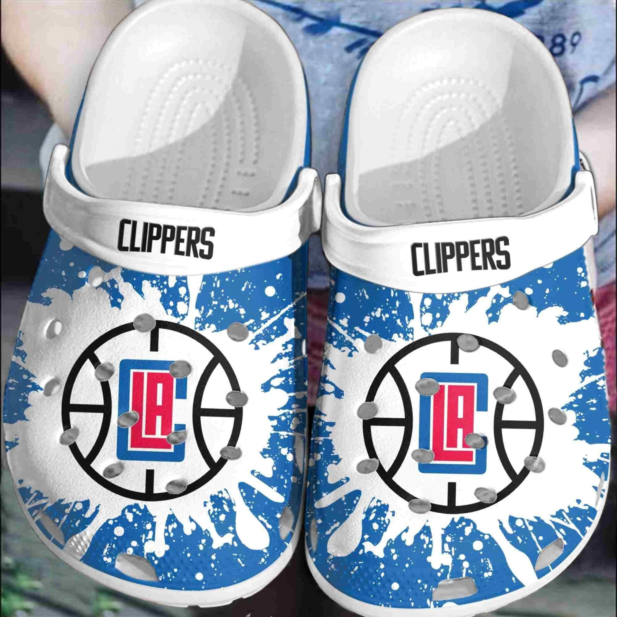 Los Angeles Clippers Basketball Club Clogs Crocband Crocss Shoes Comfortable For Men Women