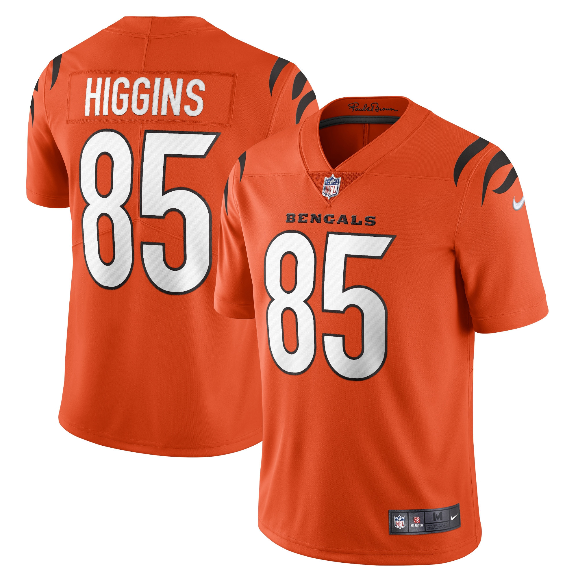 Tee Higgins Cincinnati Bengals Alternate Vapor Limited Jersey – Orange NFL