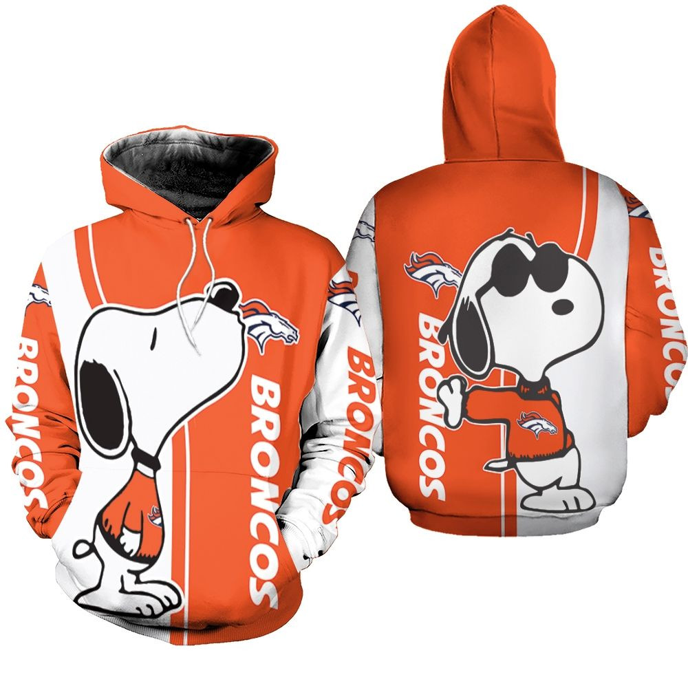 Denver Broncos Snoopy Lover 3D Printed Hoodie