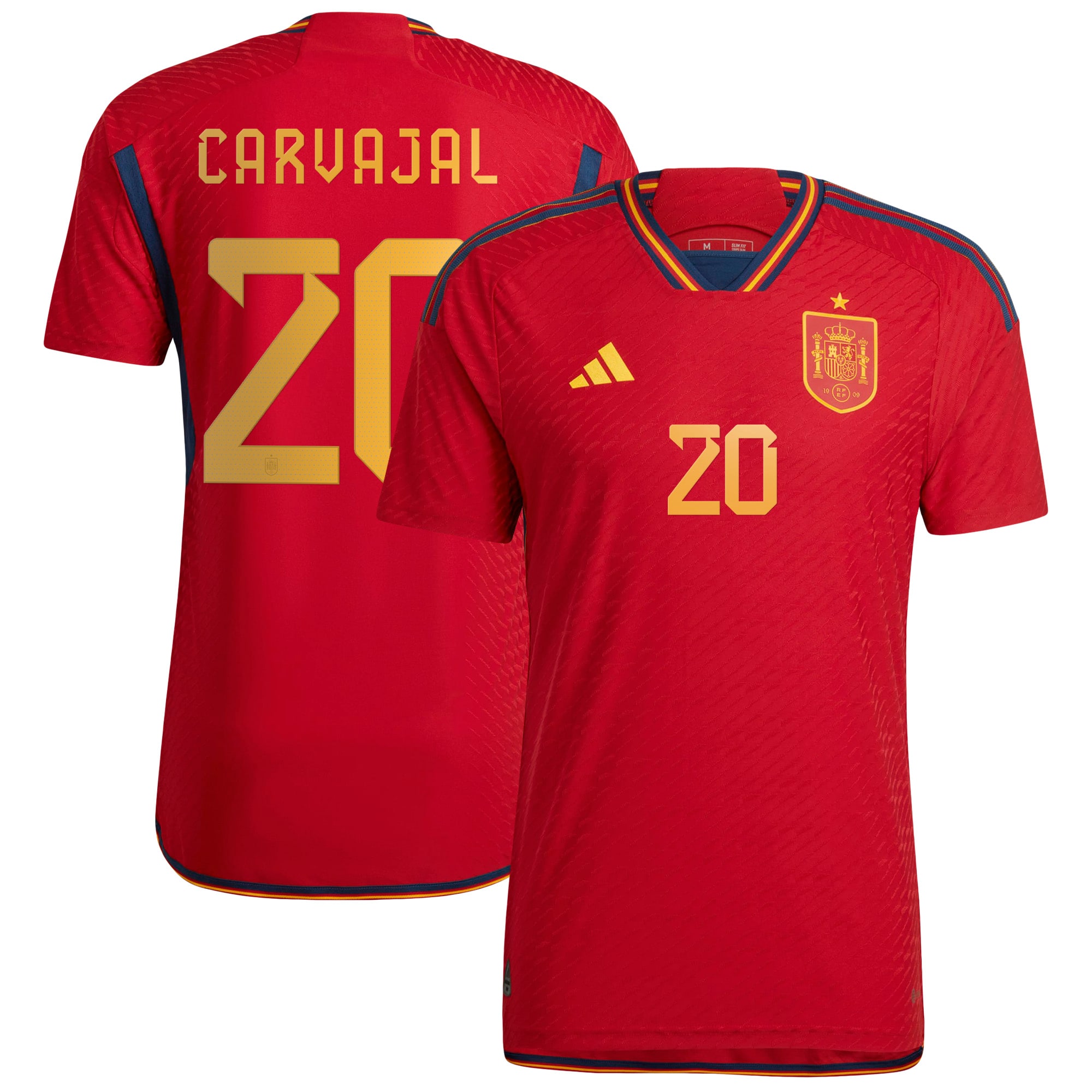 Daniel Carvajal Spain National Team 2022/23 Home Authentic Jersey – Red