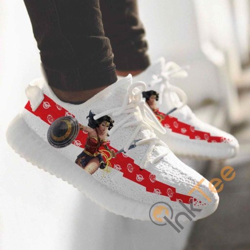 Wonder Woman Custom Shoes Personalized Name Yeezy Sneakers