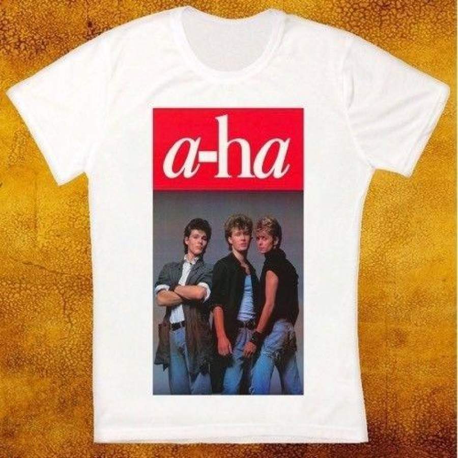 Aha Pop Rock Poster New Wave Norwegian Retro Vintage Hipster Unisex T Shirt 1818