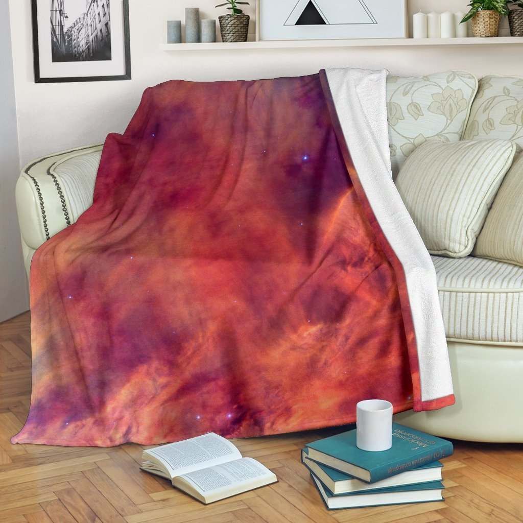 Abstract Nebula Cloud Galaxy Space CL16100010MDF Sherpa Fleece Blanket