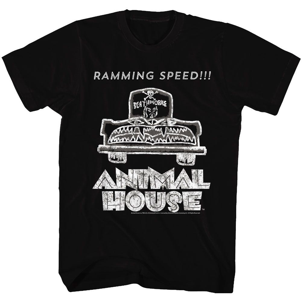 Animal House-Ramming Speed-Black Adult S/S Tshirt