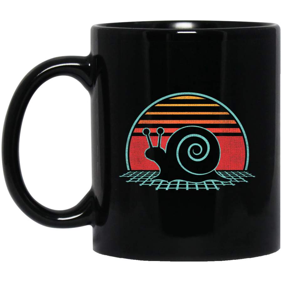 Snail Retro Vintage 80s Style Animal Lover Gift Coffee Mug