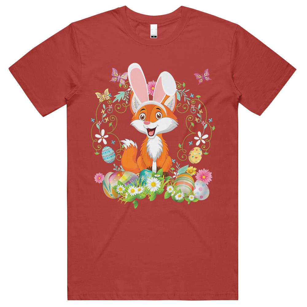 Bunny Fox Happy Easter Day Lover Egg Hunt Lovely Cute T Shirts