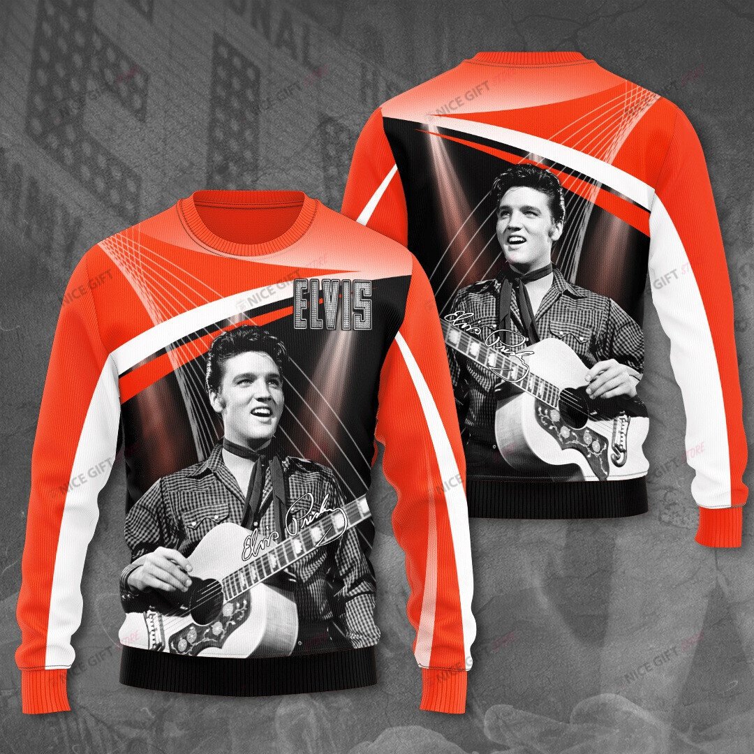 Elvis Presley Crewneck Sweatshirt 3Cs-D7D0