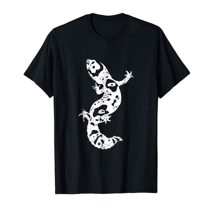 Leopard Gecko Artsy Distressed T-Shirt Mens Short Sleeve T Shirt