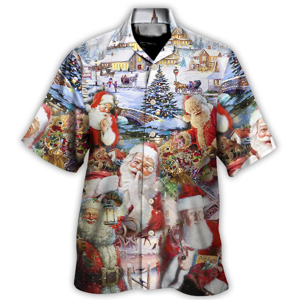 Christmas Santa Just Here For The Hawaii Shirt Ha81688