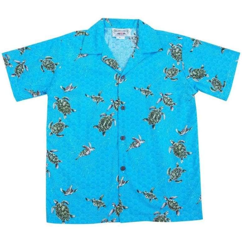 Turtle Swim Teal Boy Hawaii Shirt Ha32779