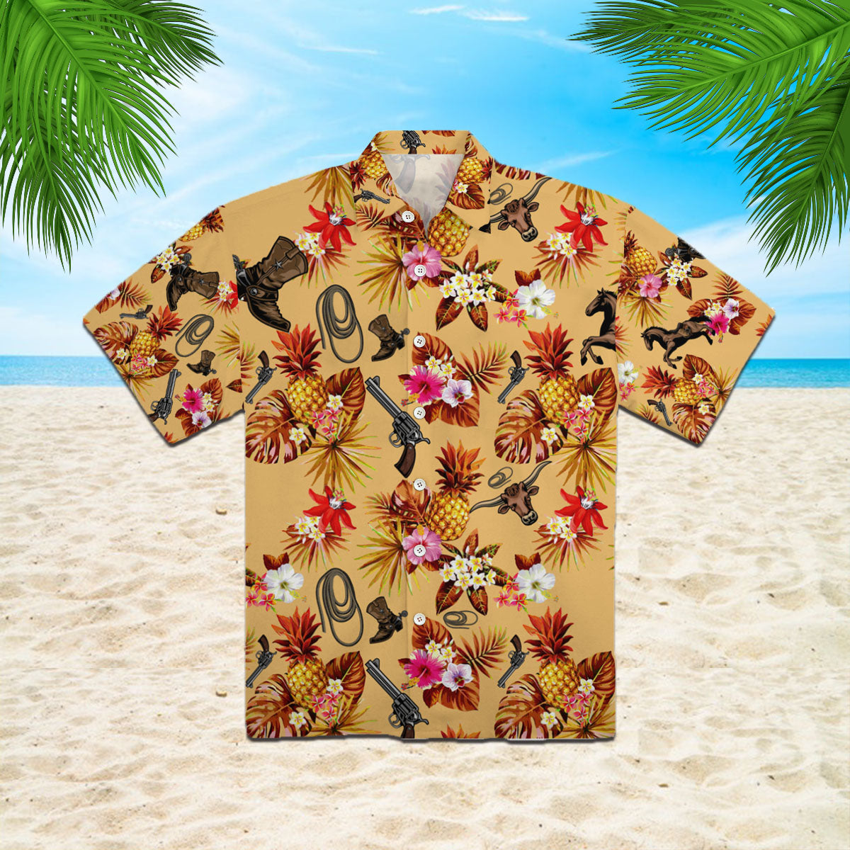 Oragontee Cowboy Hawaii Shirt For Men Women Adult Ha40485