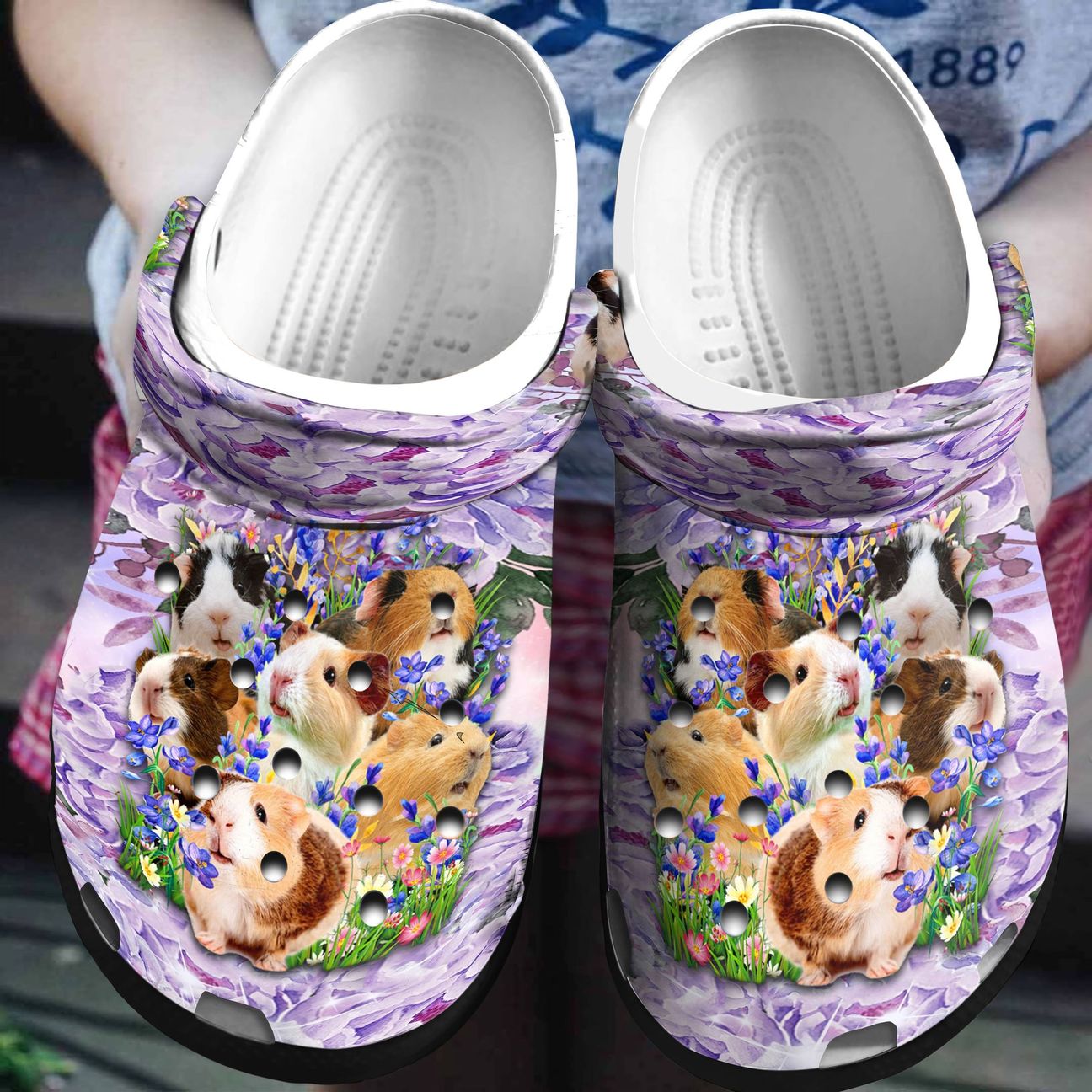 Guinea Pig Personalized Clog, Custom Name, Text, Color, Number Fashion Style For Women, Men, Kid, Print 3D Little Lovely