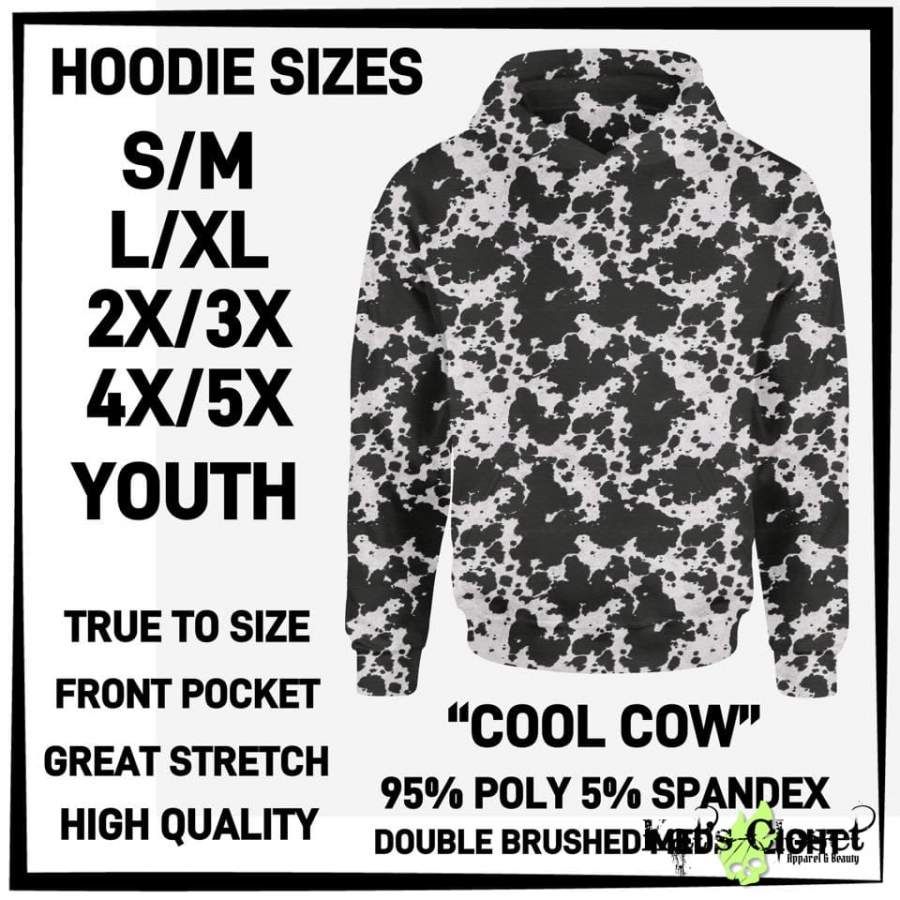 [PRE-ORDER]Custom Cool Cow Hoodie – Pre Orders Close 12/29