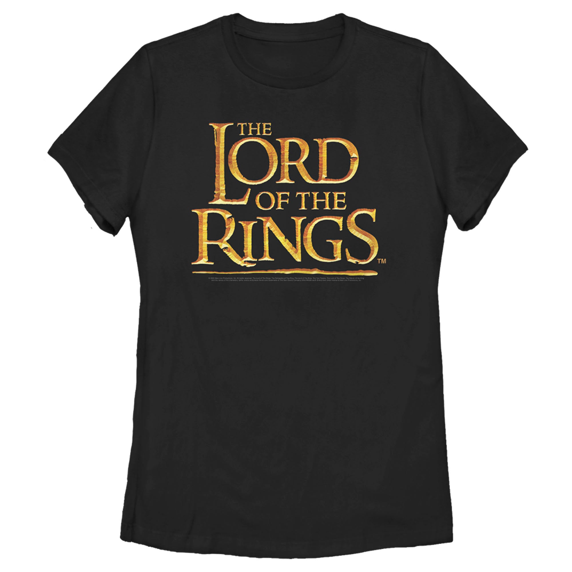 The Lord Of The Rings Women’S Fellowship Of The Ring Movie Logo  T-Shirt