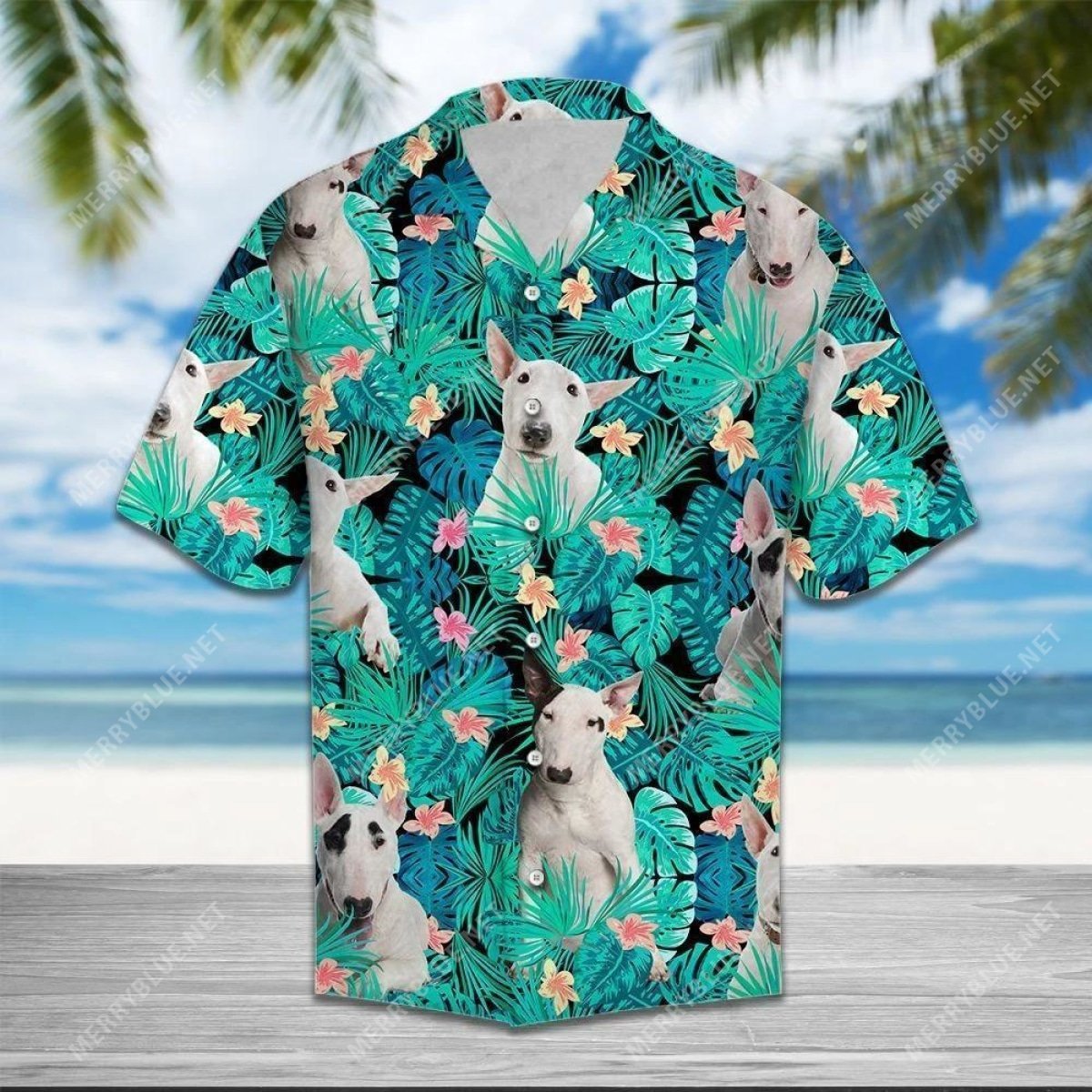 Bull Terrier Tropical Hawaiian Shirt Ha98629