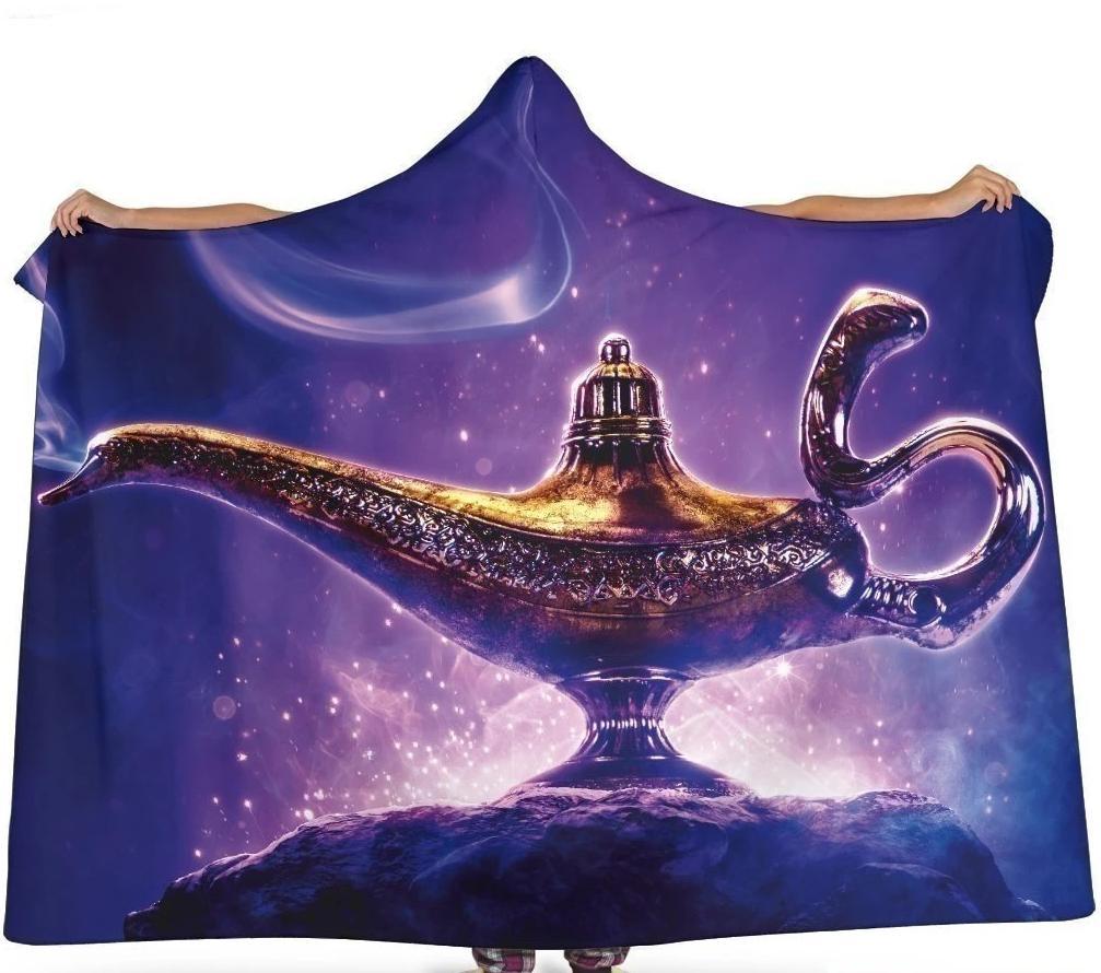 Aladin’s Magic Lamp Hooded Blanket Funny Gift Idea