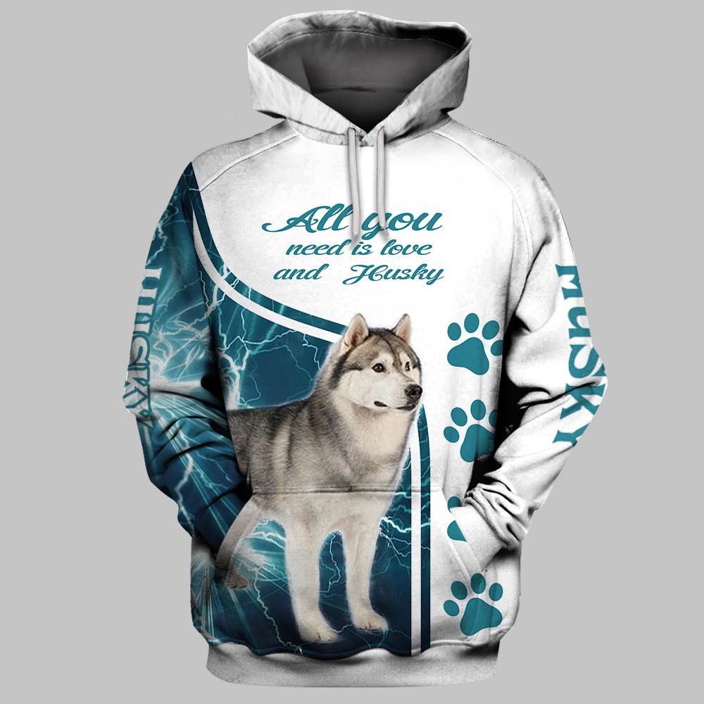 Husky 3D Full Printing Shirt Limited Edition