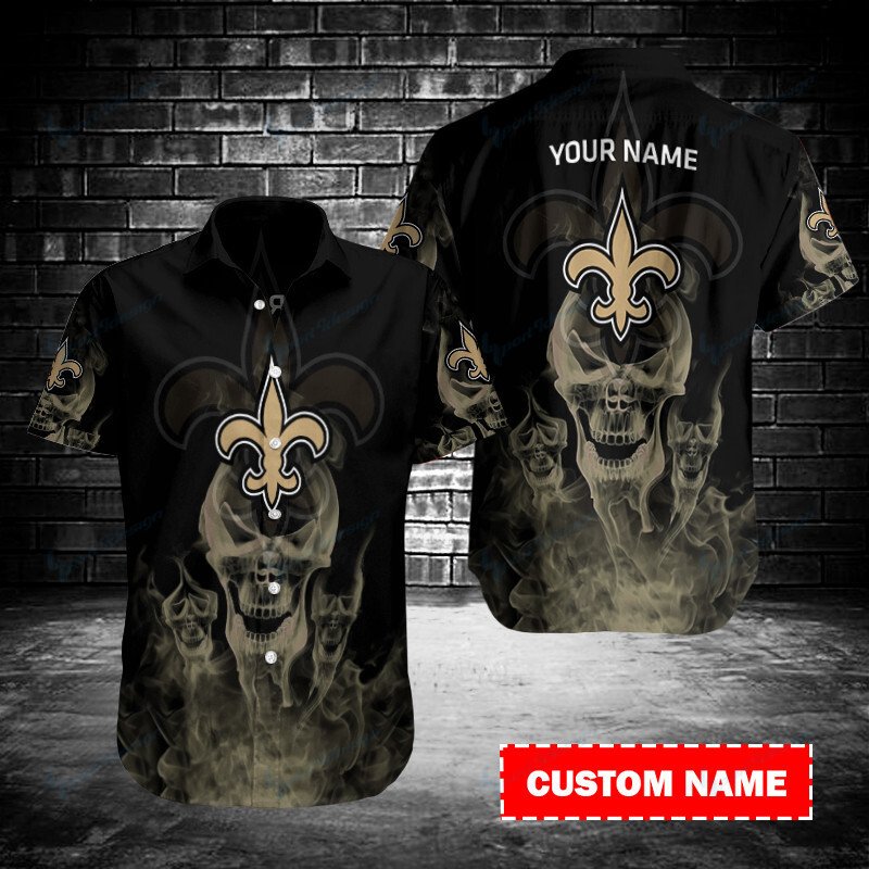 New Orleans Saints Personalized Button Shirt Bb099