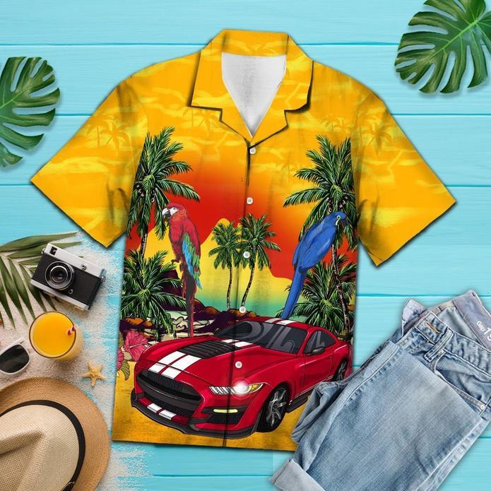 Vintage Mustang Hawaiian Shirt | Unisex | Adult | Hw5849