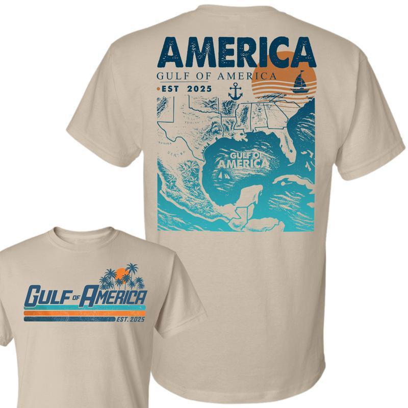 Gulf of america est 2025 2 sided shirt, shirt Unisex Full Color Full Size for man and women, Trending Shirt