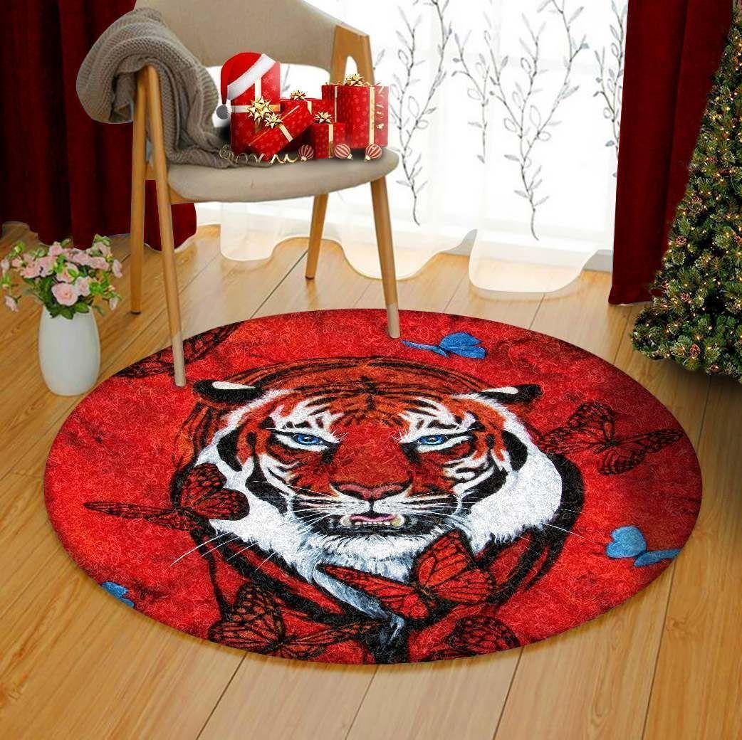 Tiger Animal Round Rug V3 NTD141298203