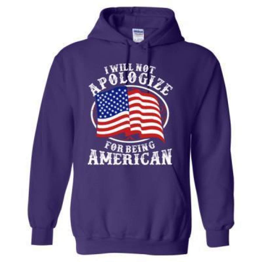 AGR I Will Not Apologize For Being American – Heavy Blend™ Hooded Sweatshirt