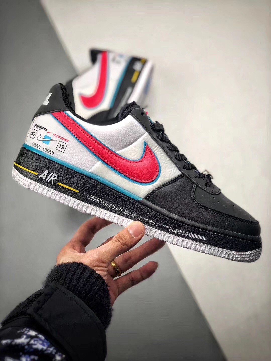 Nike Air Force 1 Racing BlackRacer Blue-White 5340080