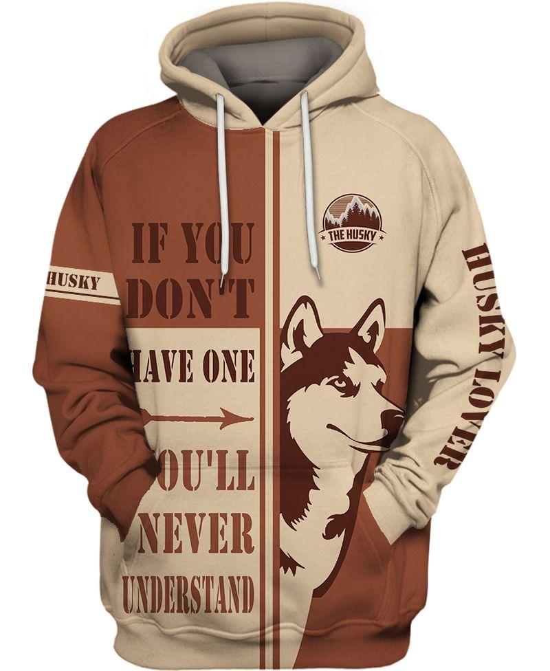 Dog House 3D Print Husky  Adult Unisex