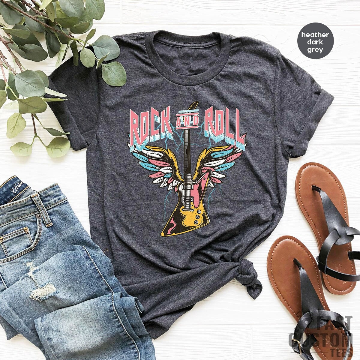 Rock And Roll Shirt, Vintage Shirt, Guitar T-Shirt, Music Lover Shirt, Concert Shirts, Rock Shirt, Band T-Shirt, Retro Rocker Shirt
