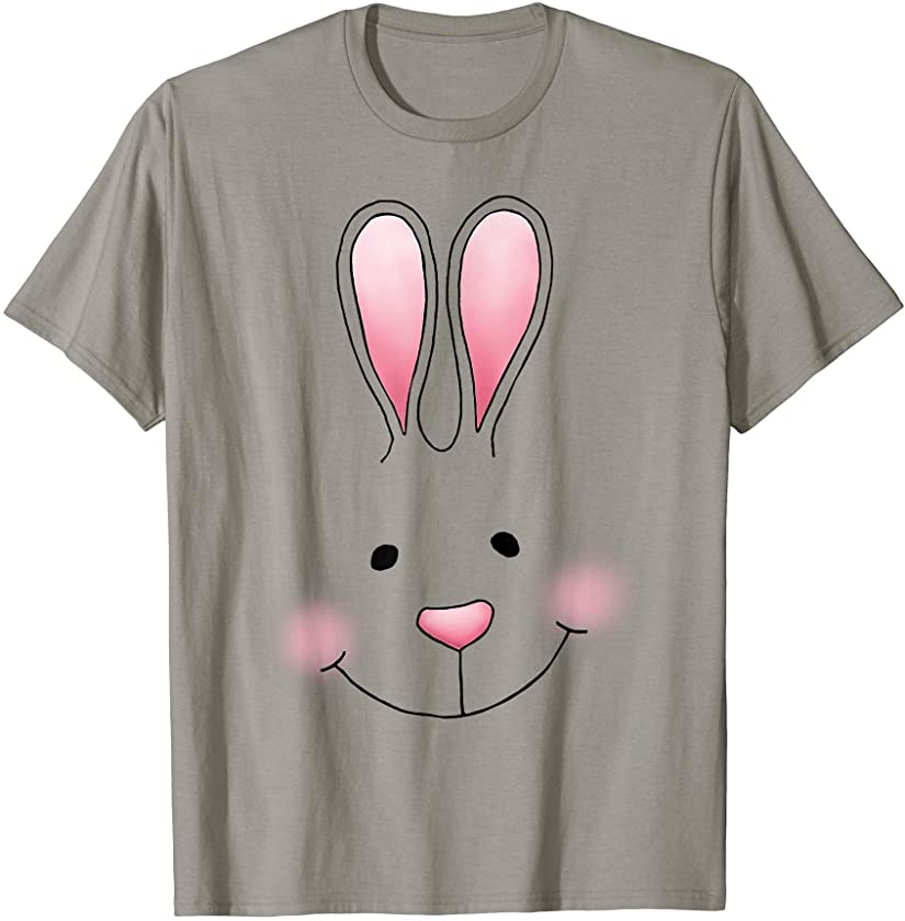 Bunny Face Cute Easter Rabbit Design for Spring T-Shirt