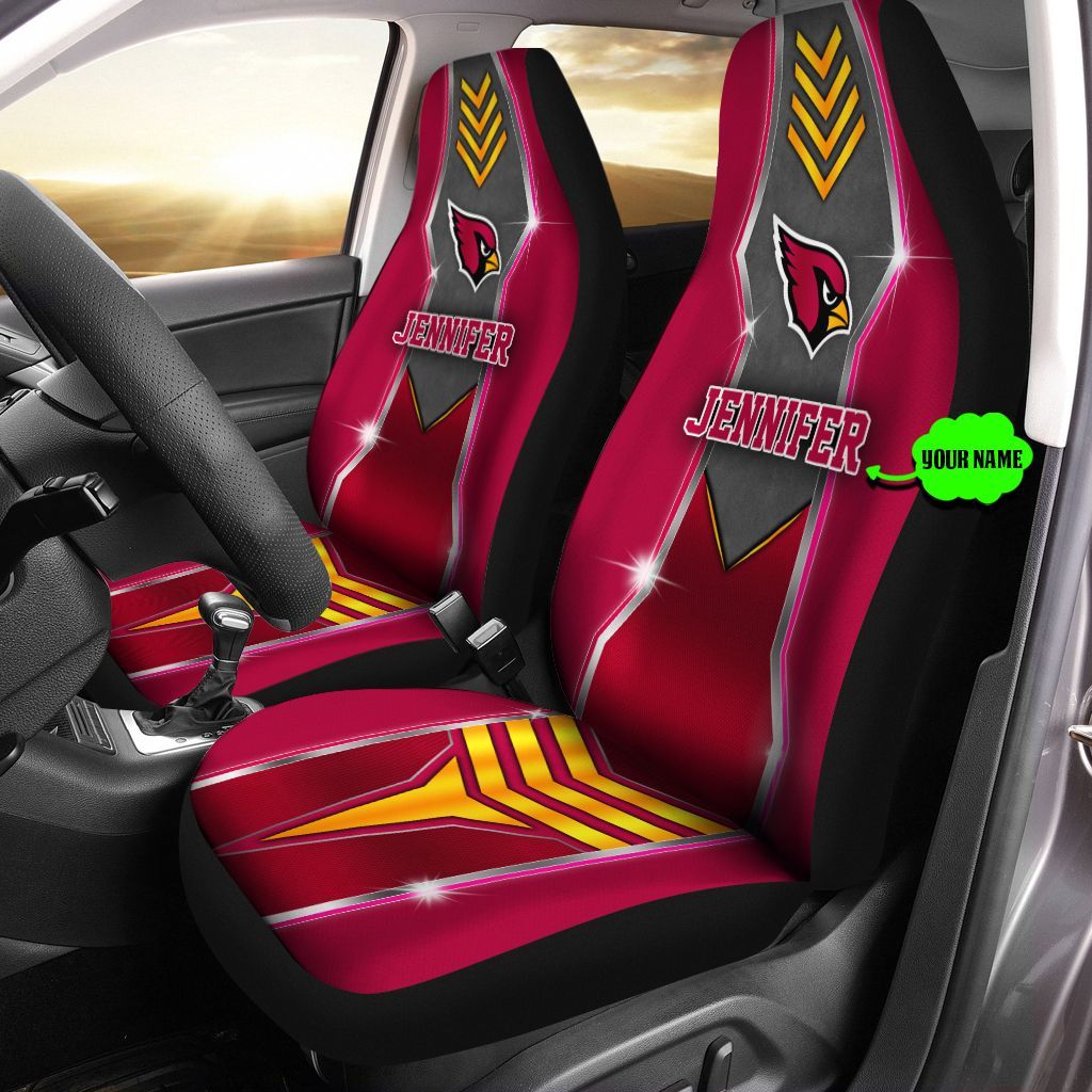 Personalized NNA2906001 Arizona Cardinals Car Seat Covers