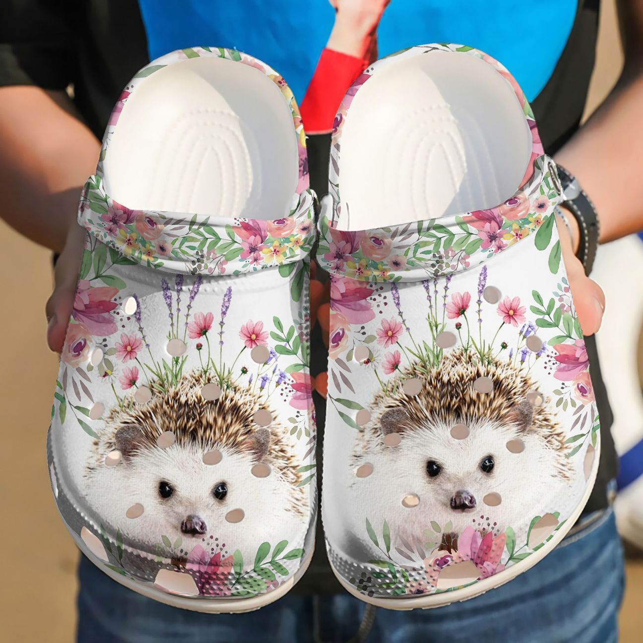 Hedgehog Personalized Clog, Custom Name, Text, Color, Number Fashion Style For Women, Men, Kid, Print 3D Baby Hedgehog