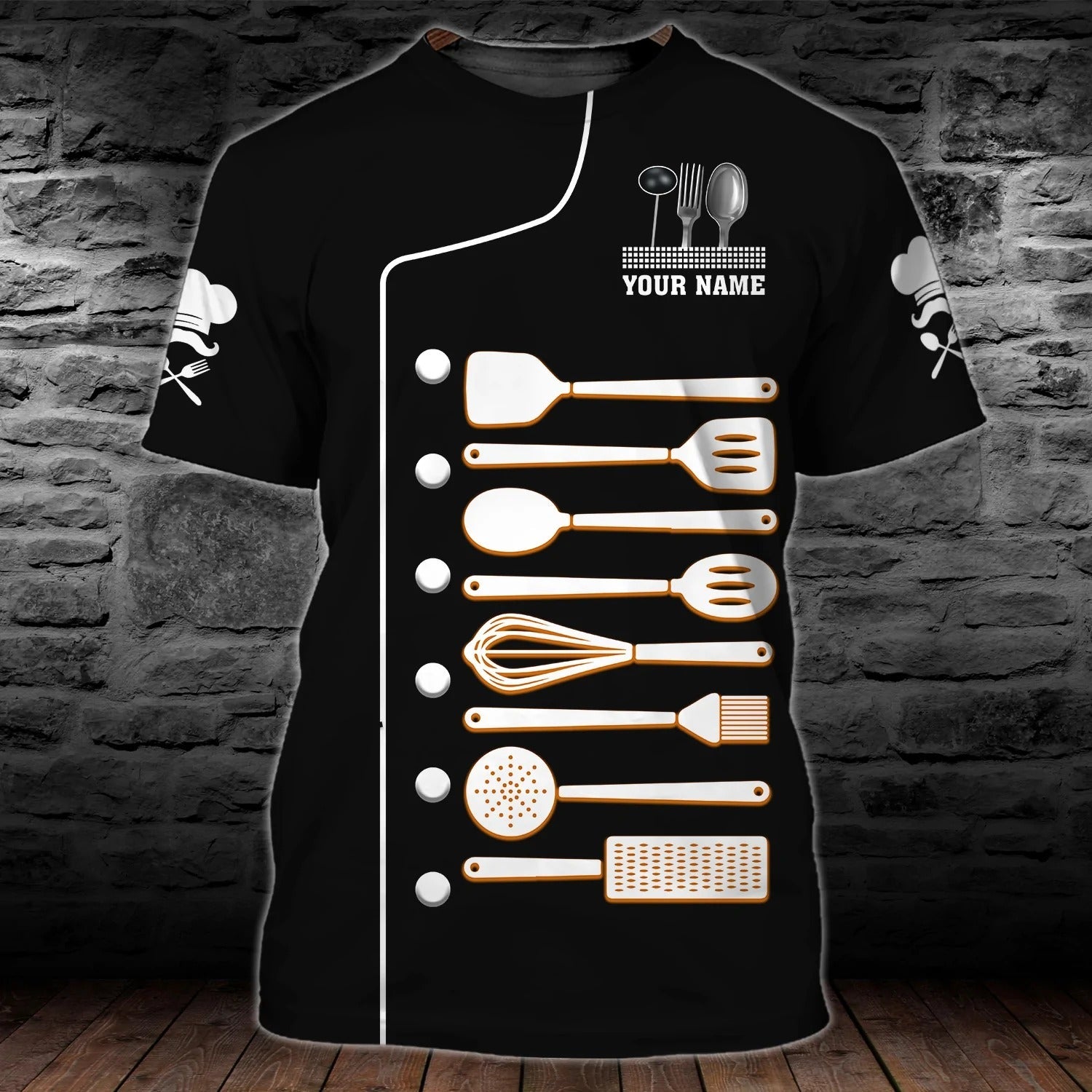 Custom Name Funny Shirt For A Chef, Cooking Equipment T Shirt, Master Chef Gift, Chef Shirt