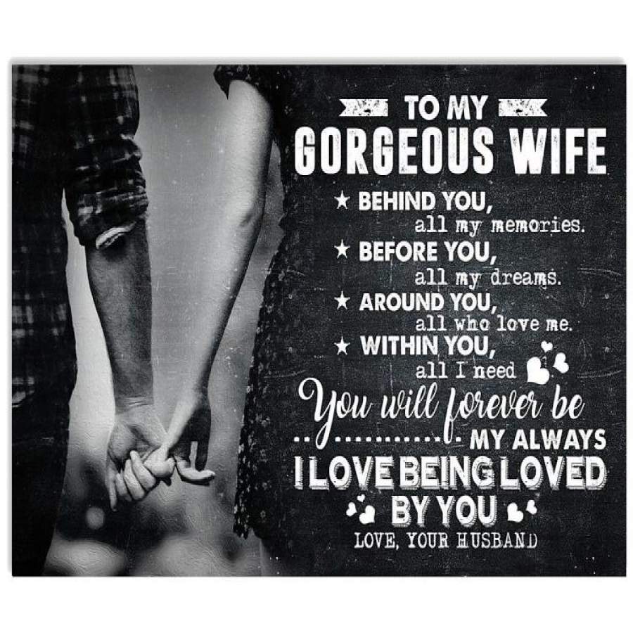 TO MY GORGEOUS WIFE Horizontal Poster